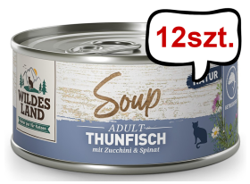 Wildes Land Cat Zupa z tuńczykiem dla kota op. 80g Pakiet 12szt.