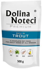 Dolina Noteci Premium Adult Pstrąg Mokra Karma dla psa op. 500g