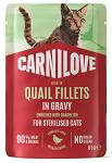 Carnilove Cat Adult Sterilised Quail Fillets in Gravy Mokra Karma dla kota op. 85g