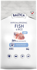 Baltica Hypoallergenic Light Adult XS/S Fish&Rice Sucha karma dla psa op. 9kg