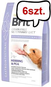 Brit Veterinary Diet Gastrointestinal Herring&Pea Sucha Karma dla psa op. 2kg Pakiet 6szt. [12kg]