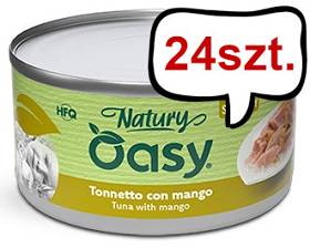 Oasy Adult Naturaly Tuna with Mango Jelly Mokra Karma dla kota op. 85g Pakiet 24szt.