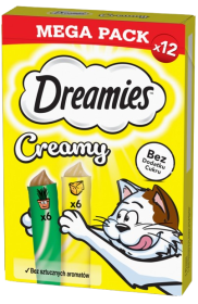 Dreamies Creamy Przysmak z pyszną kocimiętką i serem dla kota op. 12x10g