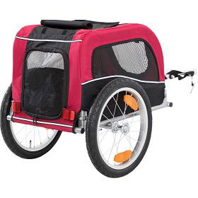 Trixie Przyczepa rowerowa dla psa rozm. 63x68x75/137cm kolor czerwono-czarny nr kat. 12814