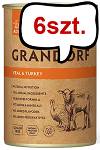 Grandorf Adult Veal&Turkey Mokra karma dla kota op. 400g Pakiet 6szt.