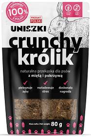 Uniszki Przysmak Crunchy królik dla psa op. 80g