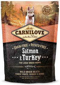 Carnilove Puppy Large Salmon&Turkey Sucha Karma dla szczeniaka op. 1.5kg WYPRZEDAŻ