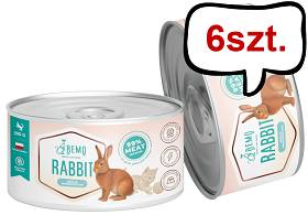 Bemo Mono Protein Rabbit Mokra Karma dla kota op. 200g Pakiet 6szt.