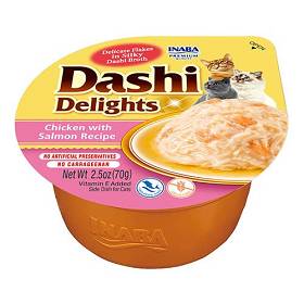 Inaba Ciao Dashi Delights Chicken&Salmon Recipe Mokra Karma dla kota op. 70g + Inaba Ciao Churu 2x14g GRATIS