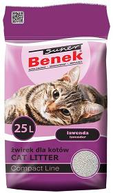 猫*ん様 PL!-pb1-100-LLE Super Benek Żwirek bentonitowy Compact zapach lawenda dla kota poj