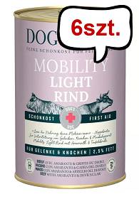 Dog's Love Mobility Light z wołowiną  Mokra Karma dla psa op. 400g Pakiet 6szt. 