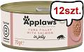 Applaws Natural Cat Food Tuńczyk z łososiem w galarecie Mokra Karma dla kota op. 70g Pakiet 12szt.
