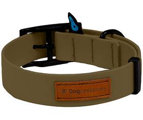 Dogcessories Obroża Biothane Zen Classic dla psa rozm. M kolor oliwkowy WYPRZEDAŻ