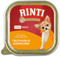 Rinti Gold Mini Indyk z królikiem (truthahn&kaninchen) Mokra Karma dla psa op. 100g
