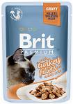 Brit Premium Adult Turkey Fillets GRAVY Mokra Karma dla kota op. 85g