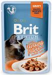 Brit Premium Adult Turkey Fillets GRAVY Mokra Karma dla kota op. 85g