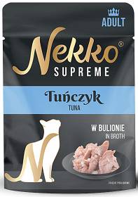 Nekko Supreme Adult Tuńczyk w bulionie Mokra Karma dla kota op. 70g