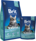 Brit Premium Cat Sensitive Sucha Karma dla kota op. 300g
