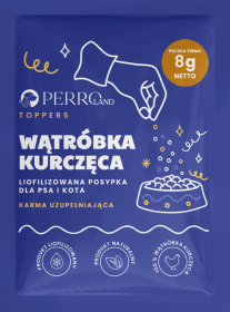 Perro Toppers Wątróbka kurzęca Liofilizowana posypka dla psa i kota op. 8g