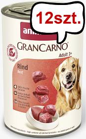 Animonda GranCarno Adult wołowina Mokra Karma dla psa op. 400g Pakiet 12szt.