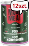 BUBAlicious More Meat Winter Line Wieprzowina z Żurawiną Mokra karma dla psa 400g Pakiet 12szt.