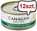 Canagan For Cats Chicken with Seabass Mokra Karma dla kota op. 75g Pakiet 12szt.