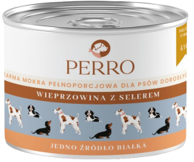 Perro Adult Wieprzowina z selerem Mokra Karma dla psa op. 410g