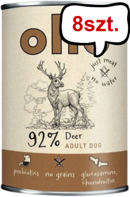 Ollo Pure Deer Mokra Karma dla psa op. 400g Pakiet 8szt.