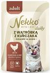 Nekko Daily Adult z wątróbką z kurczaka w sosie Mokra Karma dla kota op. 85g