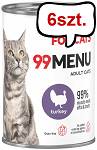 John Dog 99 Menu Adult Turkey Mokra Karma dla kota op. 400g Pakiet 6szt.