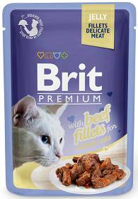 Brit Premium Adult Beef Fillets JELLY Mokra Karma dla kota op. 85g