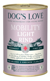 Dog's Love Mobility Light z wołowiną  Mokra Karma dla psa op. 400g 