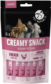 Pet Republic Creamy Snack Chicken Przysmak dla kota op. 6x15g