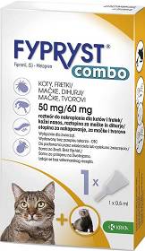 KRKA Fypryst Combo Krople na kleszcze i pchły dla kota op. 1 pipeta