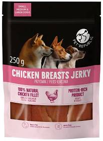 Pet Republic Przysmak Chicken Breasts Jerky dla psa op. 250g