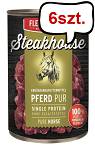 Steakhouse Pferd pur Mokra Karma dla psa i kota op. 400g Pakiet 6szt.