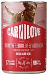 Carnilove Adult Turkey&Reindeer&Wild Boar Pate Mokra Karma dla psa op. 400g