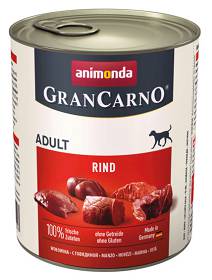 Animonda GranCarno Adult wołowina Mokra Karma dla psa op. 800g