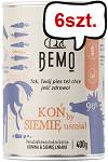 Bemo KOŃ by SIEMIĘ uśmiał Mokra Karma dla psa op. 400g Pakiet 6szt.