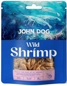 John Dog Wild Fish Shrip przysmak suszone krewetki dla psa op. 55g