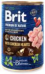 Brit Premium by Nature Chicken with Chicken Hearts Mokra Karma dla psa op. 400g