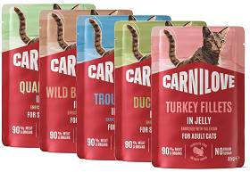 Carnilove Cat Adult Pakiet degustacyjny in Gravy/Jelly Mokra Karma dla kota op. 5x85g
