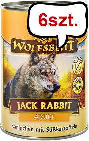 Wolfsblut Adult Jack Rabbit Mokra Karma dla psa op. 395g Pakiet 6szt.