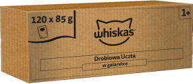 Whiskas Drobiowa Uczta w galaretce Mokra Karma dla kota op. 120x85g