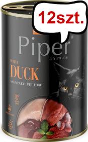 Piper Animals Adult Kaczka Mokra Karma dla kota op. 400g Pakiet 12szt.