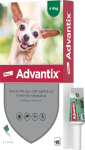 Elanco Advantix Krople na kleszcze i pchły dla psa poniżej 4kg op. 0.4ml (4 pipety)