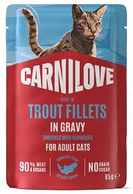 Carnilove Cat Adult Trout Fillets in Gravy Mokra Karma dla kota op. 85g