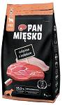 Pan Mięsko Cielęcina z indykiem Medium Sucha Karma dla psa op. 9kg + Pan Mięsko Hot Dog op. 220g GRATIS