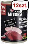 Pan Mięsko Indyk z jeleniem Mokra Karma dla psa op. 400g Pakiet 12szt.