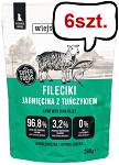 Wiejska Zagroda Puppy Fileciki Jagnięcina z tuńczykiem Mokra Karma dla szczeniąt op. 280g Pakiet 6szt.